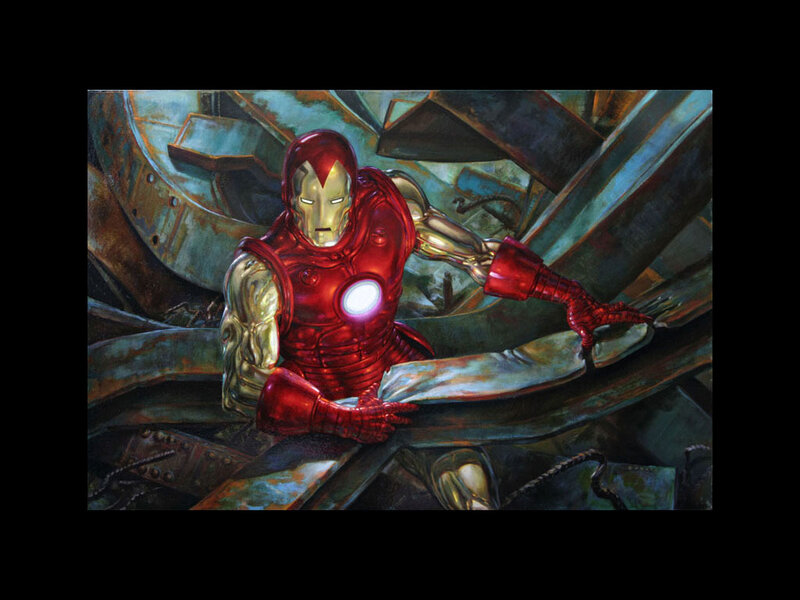 Iron Man in Wreckage