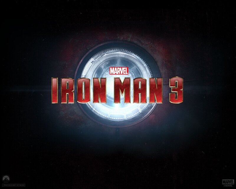 Iron Man Logo — Black, Dramatic, Digital Art, Marvel Logo, Arc Reactor