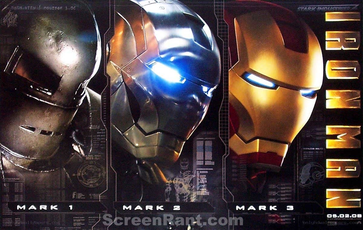 Iron Man Mark 1-3 helmets