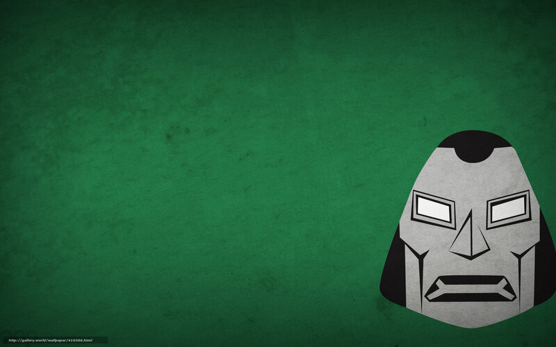 Iron Man mask on green background