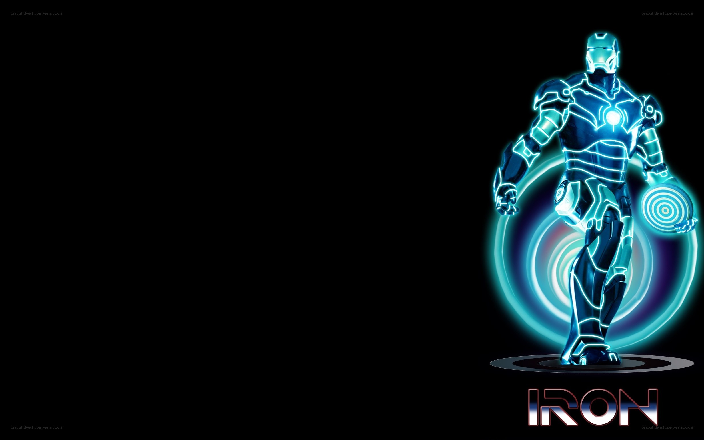 Iron Man neon art