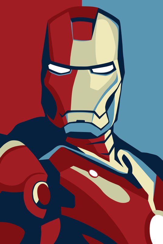Iron Man portrait art