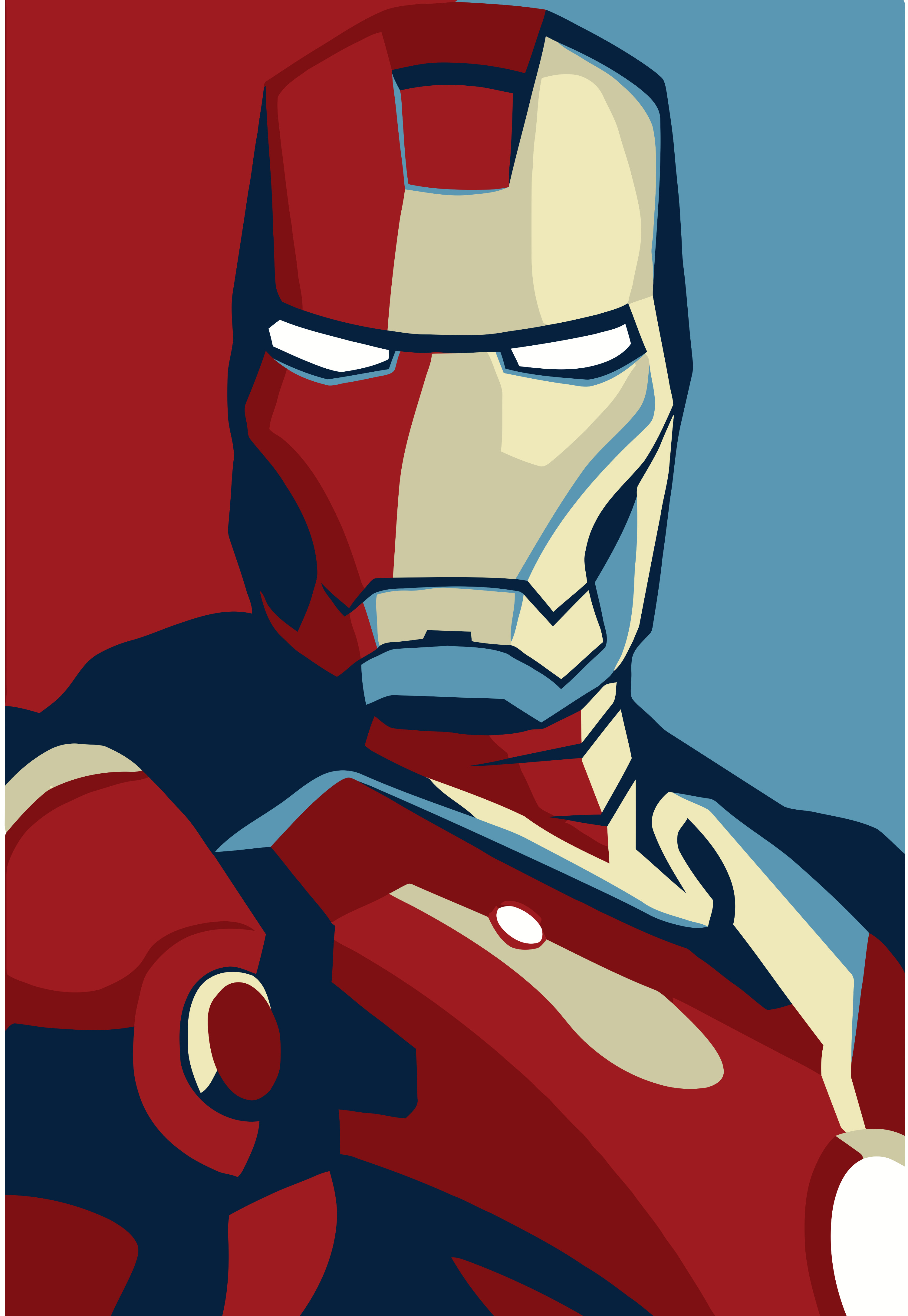 Iron Man portrait illustration
