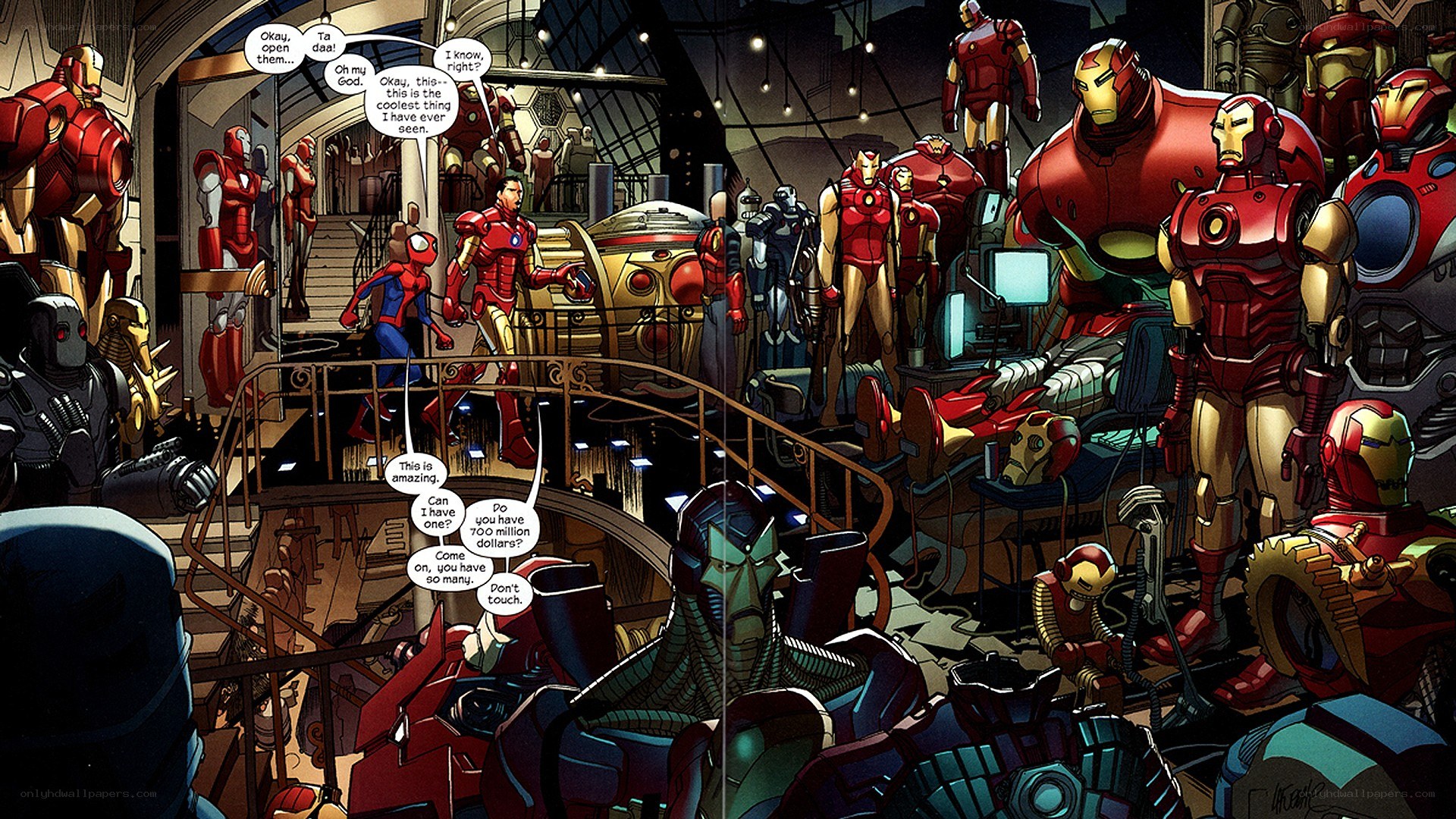 Iron Man's armor collection