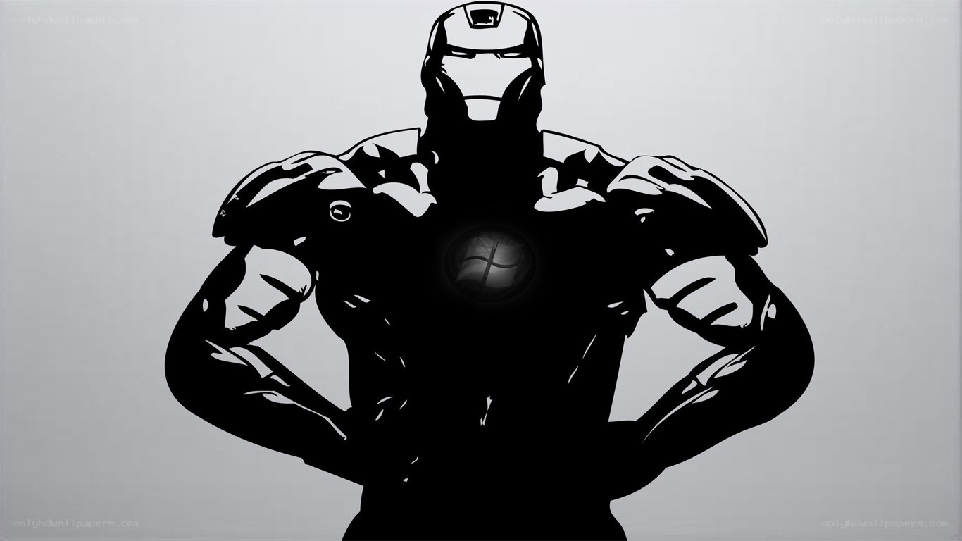 Iron Man silhouette artwork