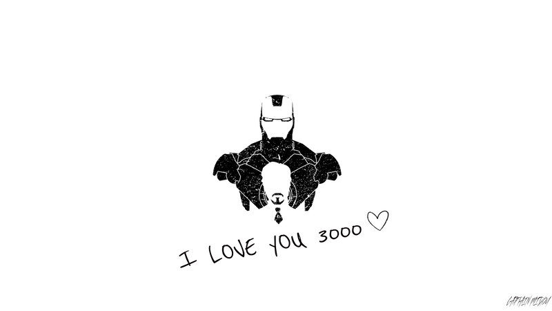 Iron Man Silhouette — Black, Affectionate