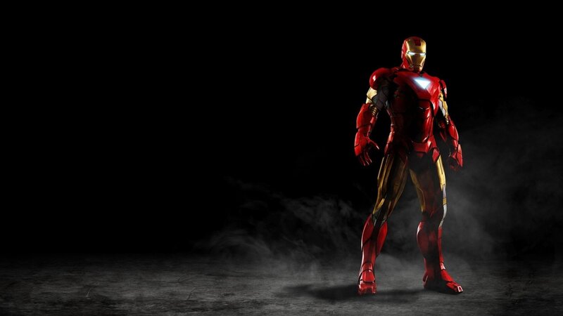 Iron Man standing in smoke