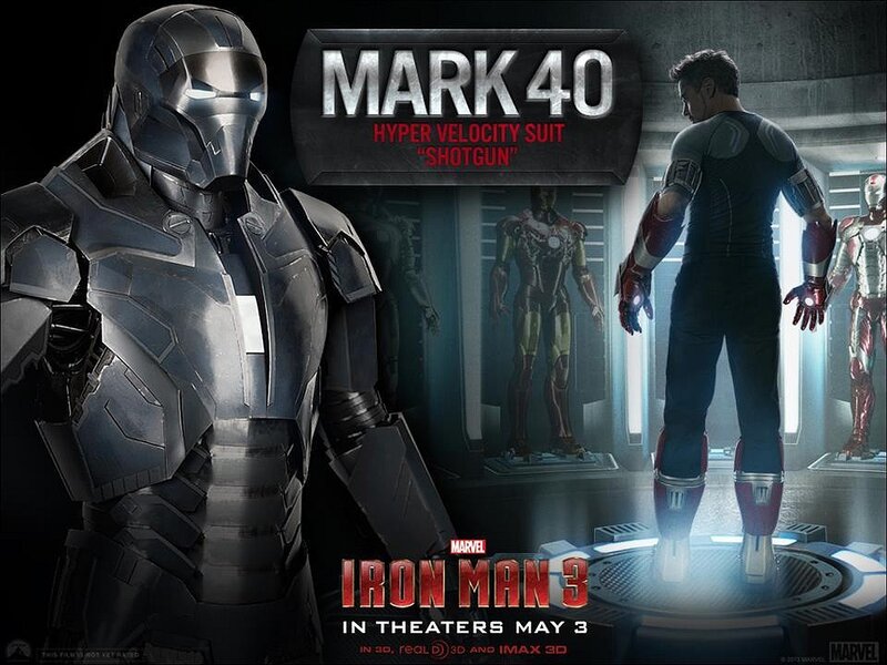 Iron Man Suit and Tony Stark — Gray