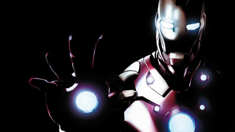 Iron Man Suit — Black, Dramatic, Night, Comic