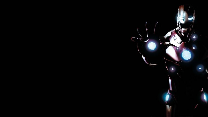 Iron Man Suit — Black, Dramatic, Night, Digital Art, Hands