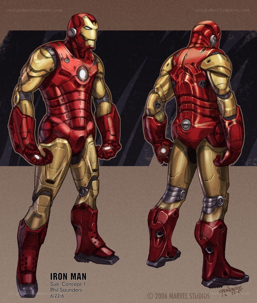 Iron Man suit concept art