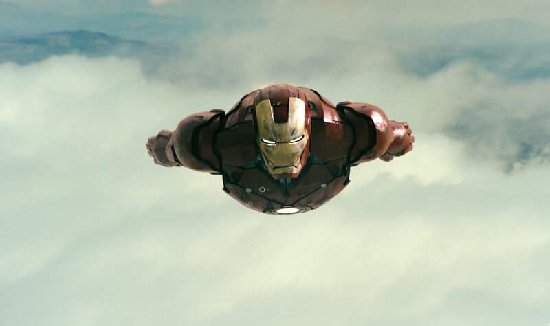 Iron Man Suit Flying — Red