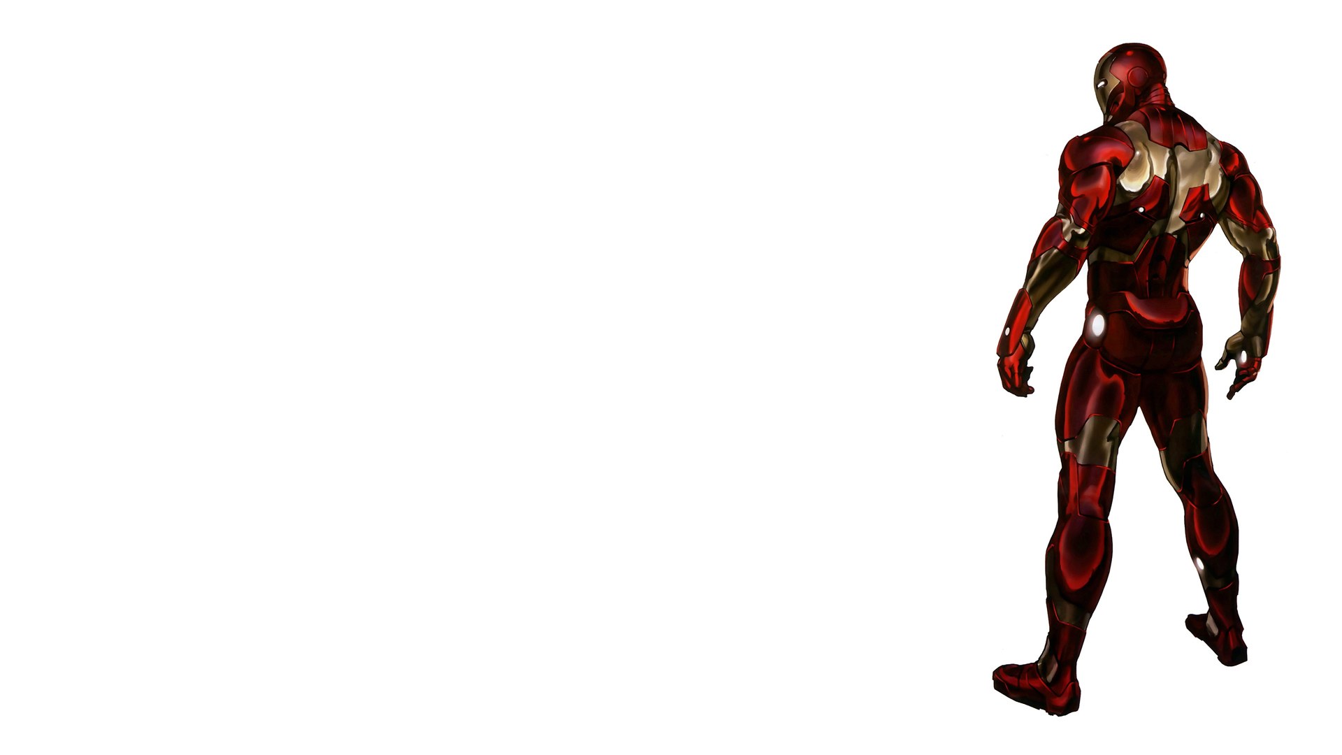 Iron Man suit from behind