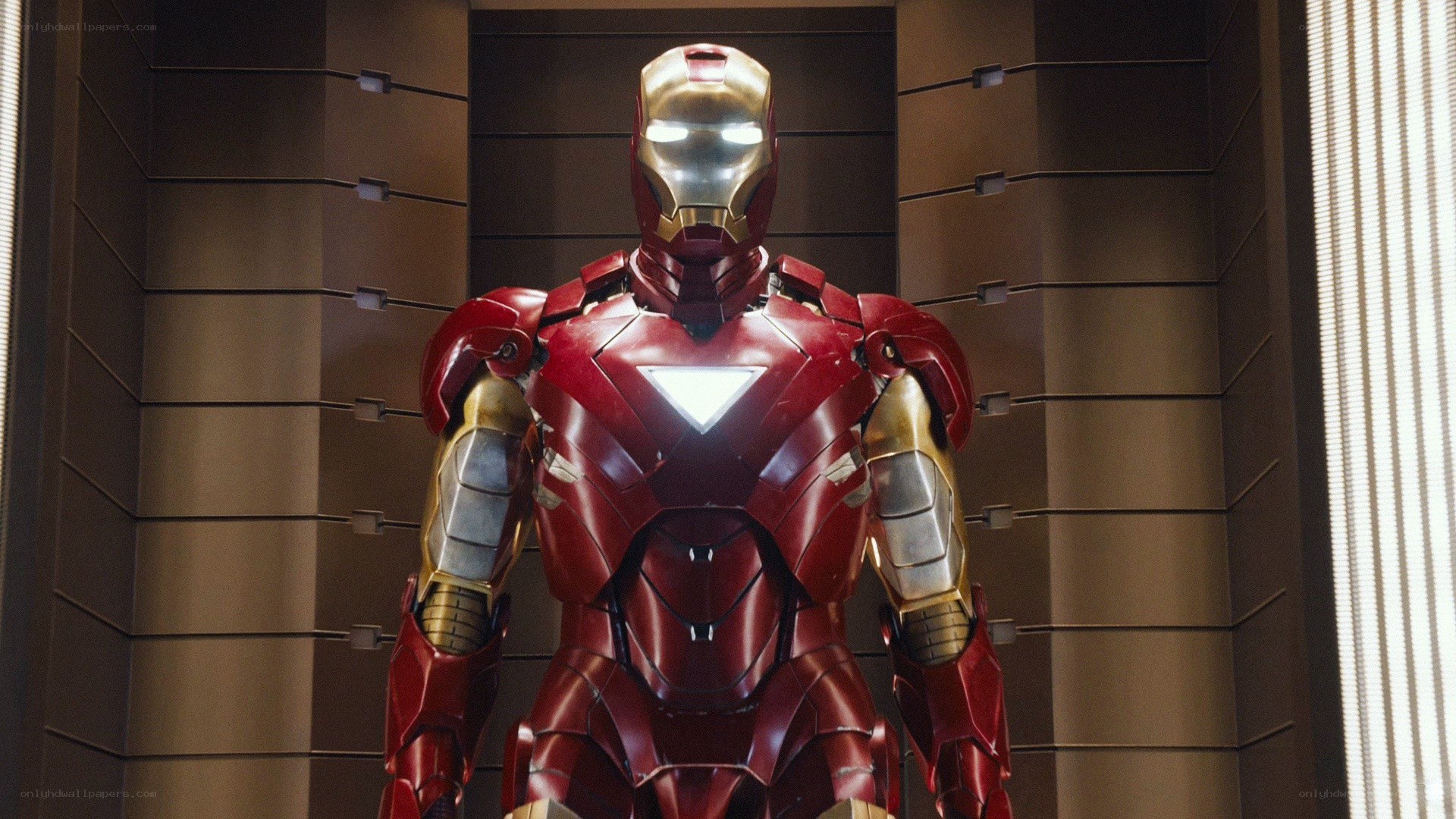Iron Man suit in a lab