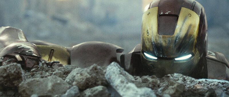 Iron Man Suit in Rubble