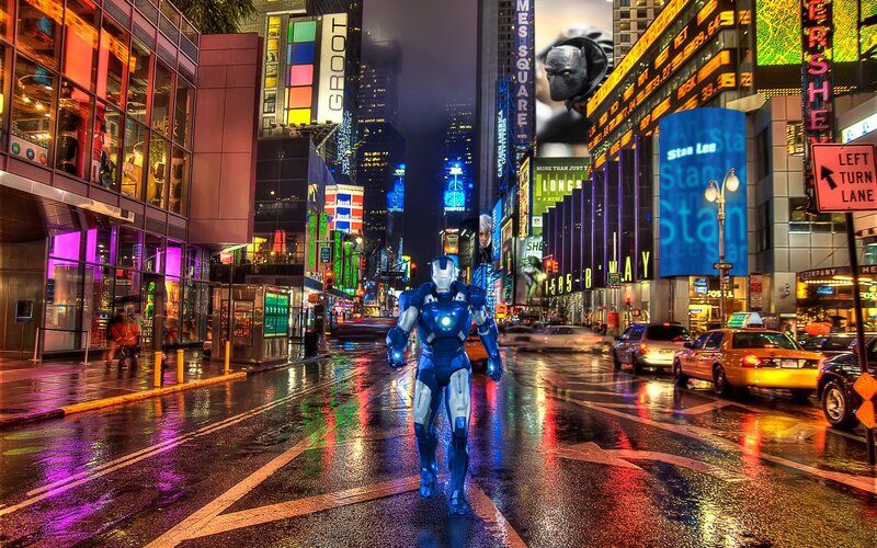 Iron Man Suit in Street