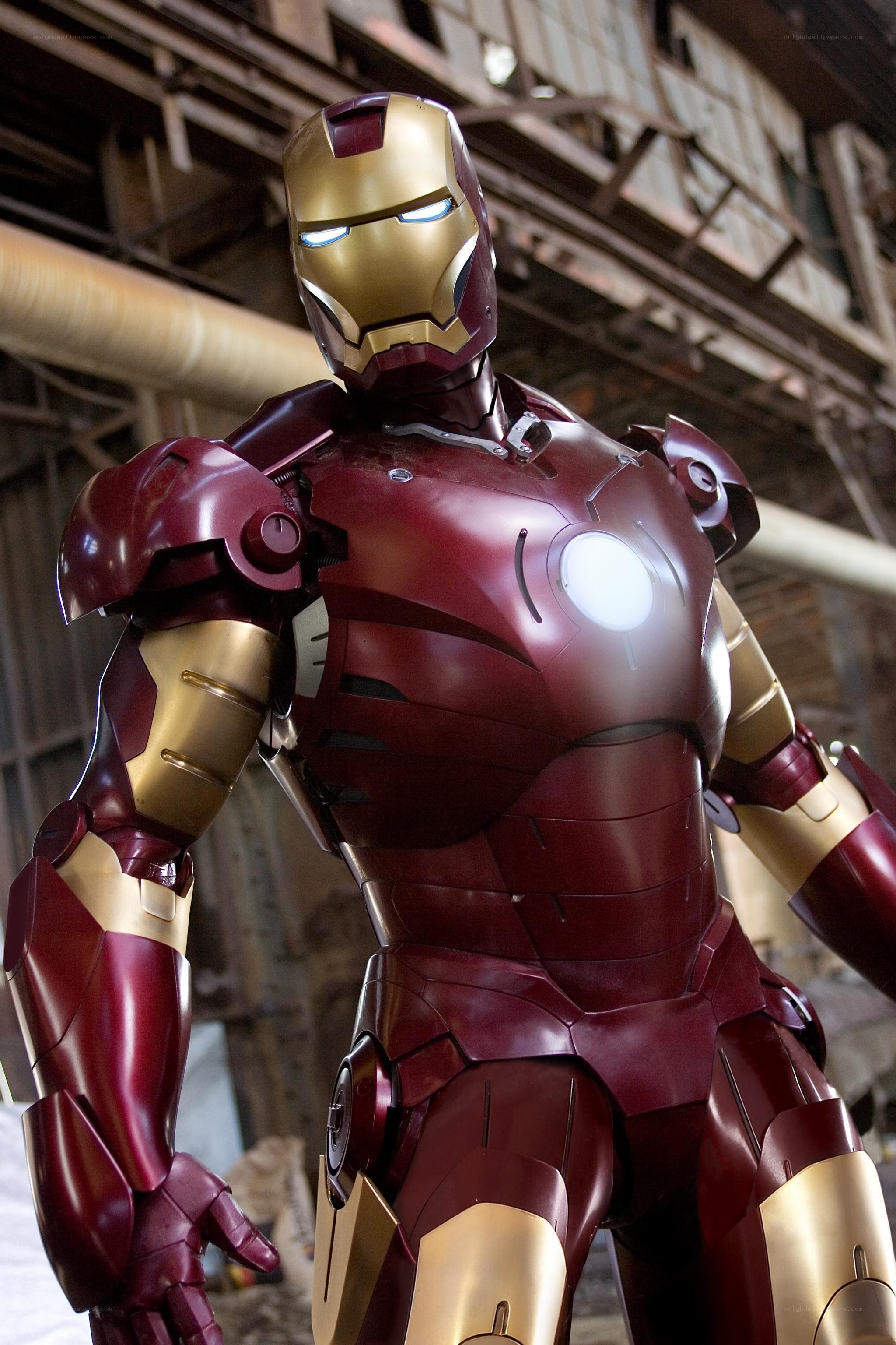 Iron Man suit in workshop
