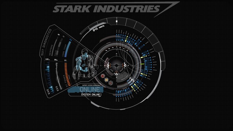Iron Man Suit Interface — Black, Technological, Digital Art