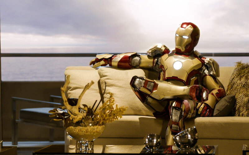 Iron Man Suit on Couch — Red