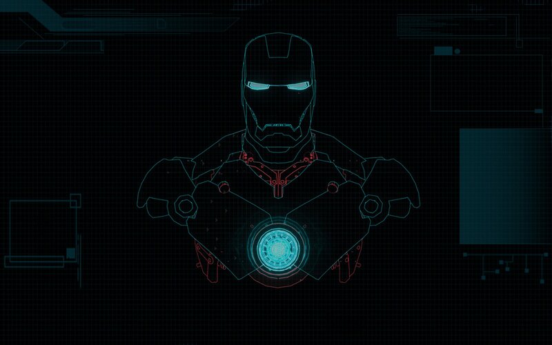 Iron Man Suit Outline