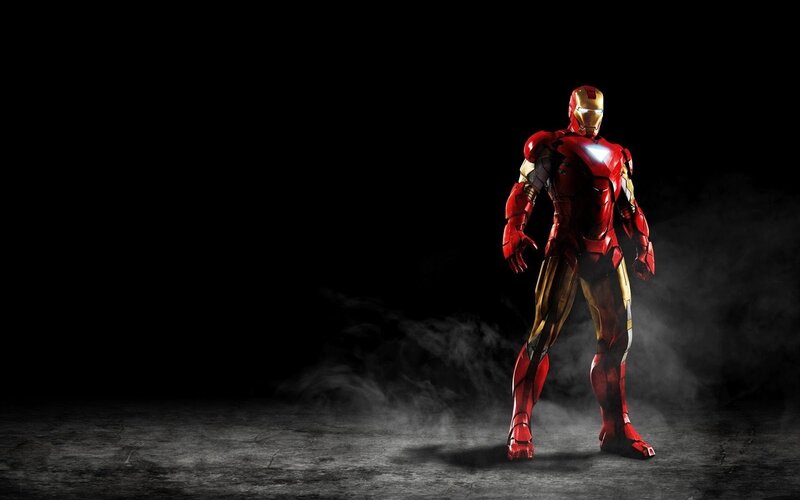 Iron Man Suit — Red, Dramatic, 3d Render, Smoke, Lighting