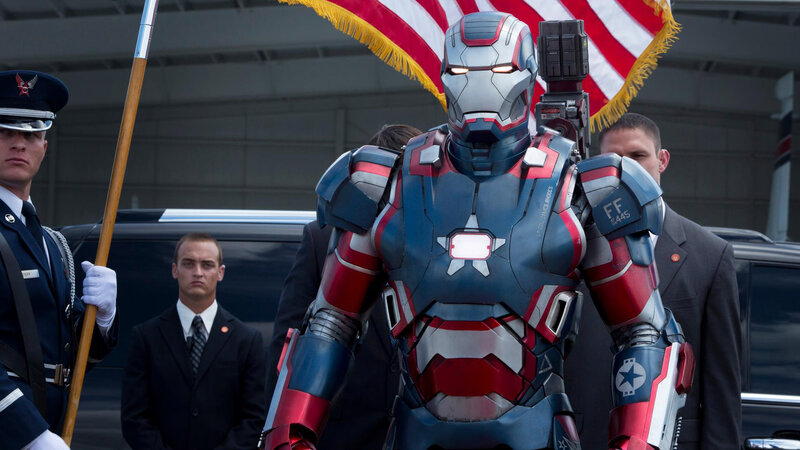 Iron Man Suit — Red, Dramatic, Afternoon