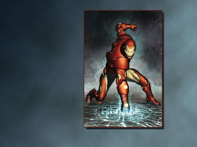 Iron Man Suit — Red, Dramatic, Comic