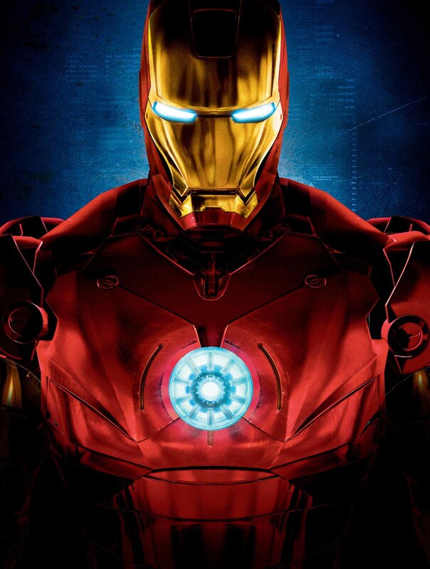 Iron Man Suit — Red, Dramatic, Digital Art, Arc Reactor, Helmet