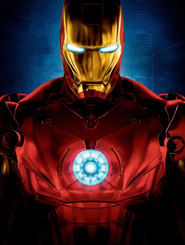 Iron Man Suit — Red, Dramatic, Digital Art, Arc Reactor