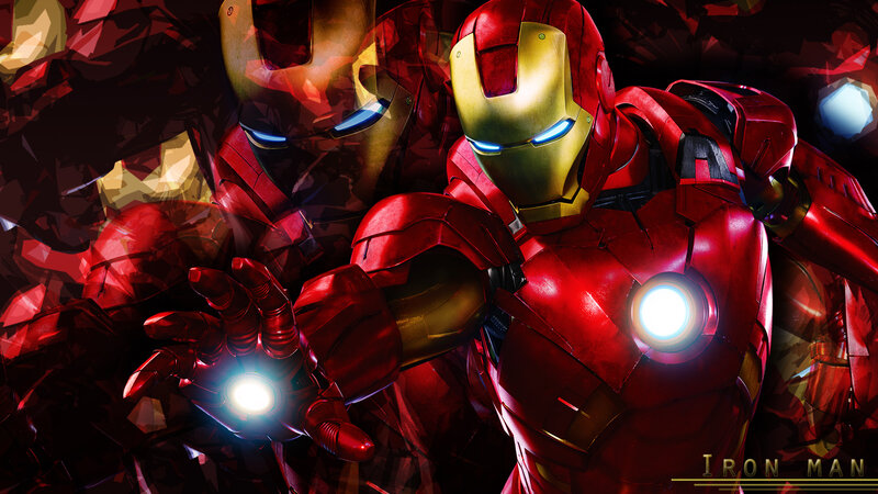 Iron Man Suit — Red, Dramatic, Digital Art, Armor, Hands