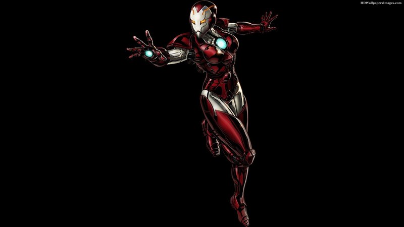 Iron Man Suit — Red, Dramatic, Digital Art, Hands