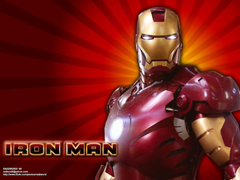 Iron Man Suit — Red, Dramatic, Digital Art, Red Background