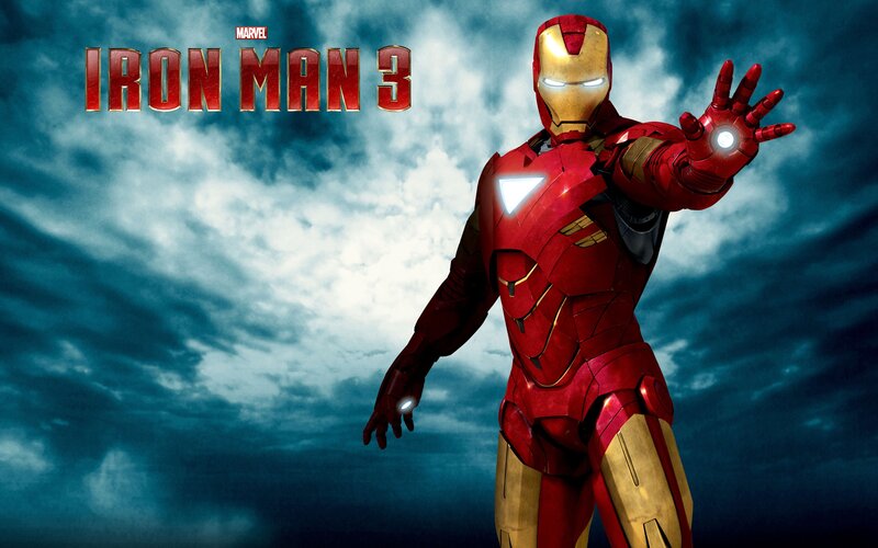 Iron Man Suit — Red, Dramatic, Digital Art, Sky, Clouds, Armor