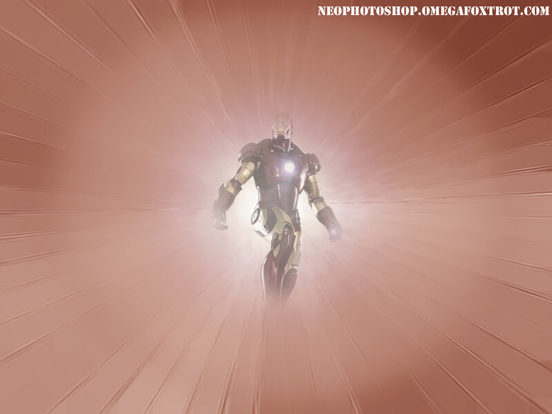 Iron Man Suit — Red, Dramatic, Digital Art