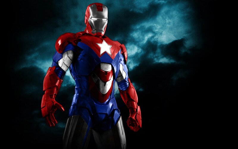 Iron Man Suit — Red, Dramatic, Night, Digital Art, Star
