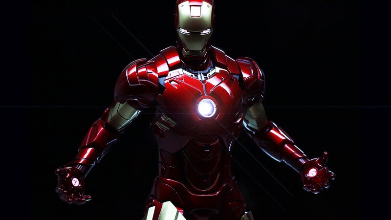 Iron Man Suit — Red, Dramatic, Photograph, Armor, Repulsor