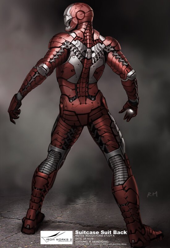 Iron Man Suitcase Suit Back