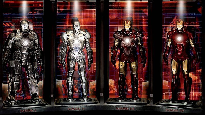 Iron Man Suits in Display
