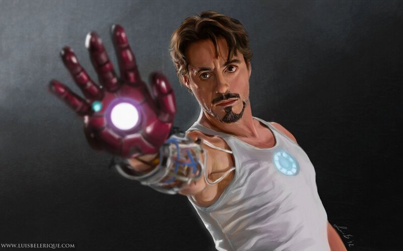 Iron Man with repulsor