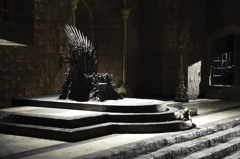 Iron Throne on Platform — Black