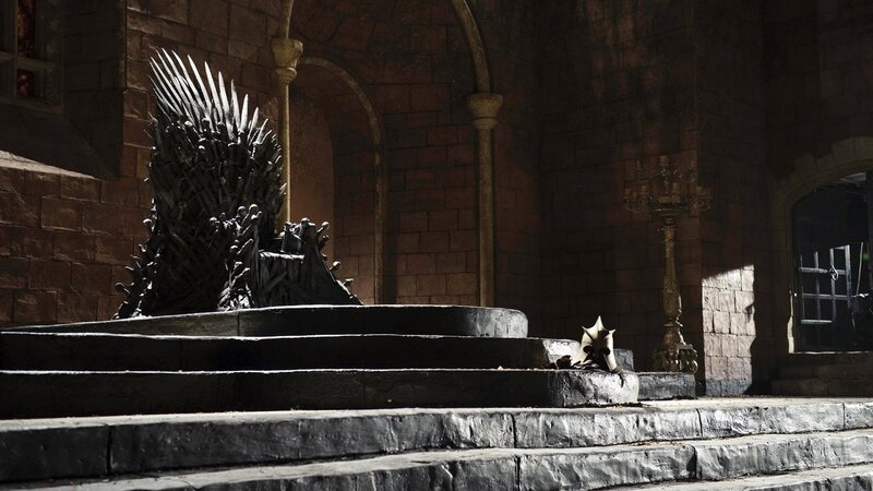 Iron Throne on Steps — Gray