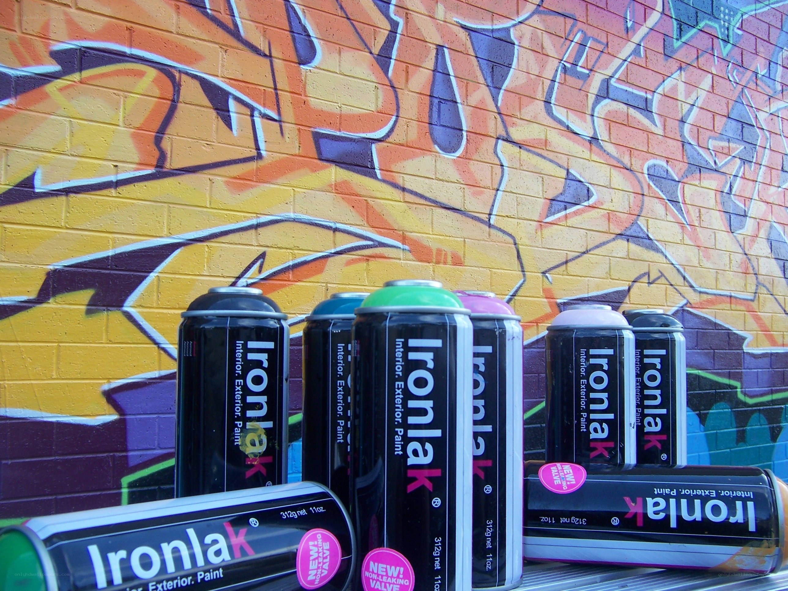 Ironlak spray paint cans