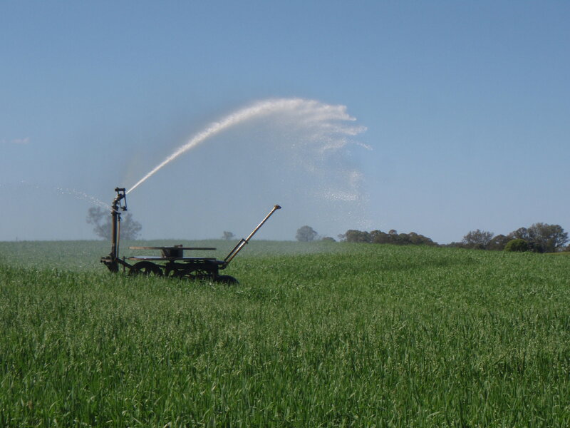 Irrigation Machine in Field