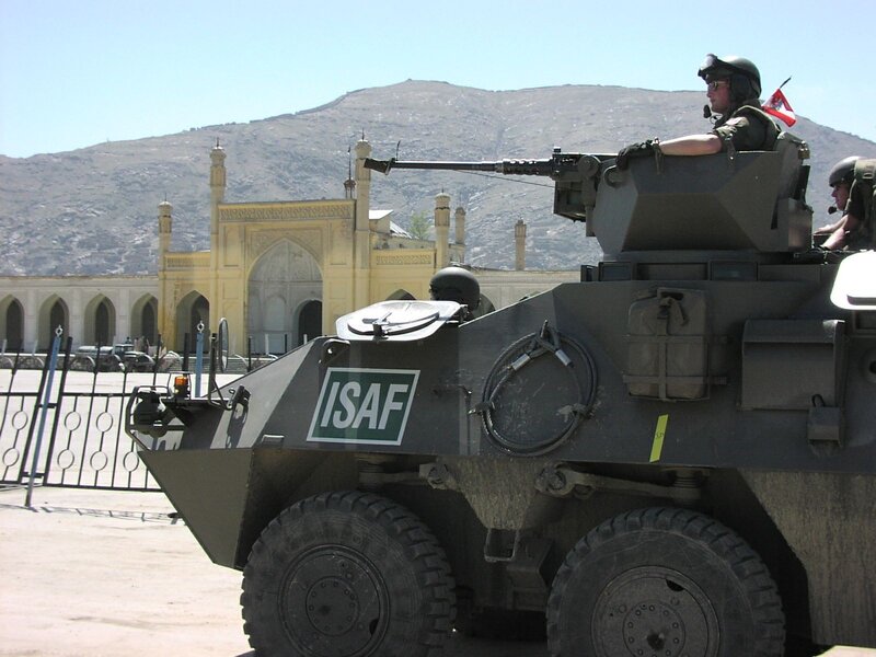 ISAF armored vehicle in Afghanistan