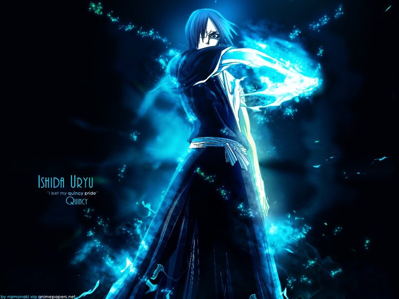 Ishida Uryu with blue energy