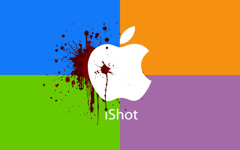 iShot logo with splatter effect