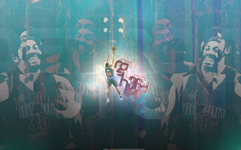 Isiah Thomas basketball collage