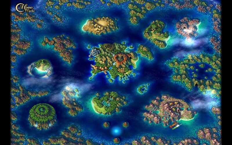 Island Archipelago Map — Blue, Serene