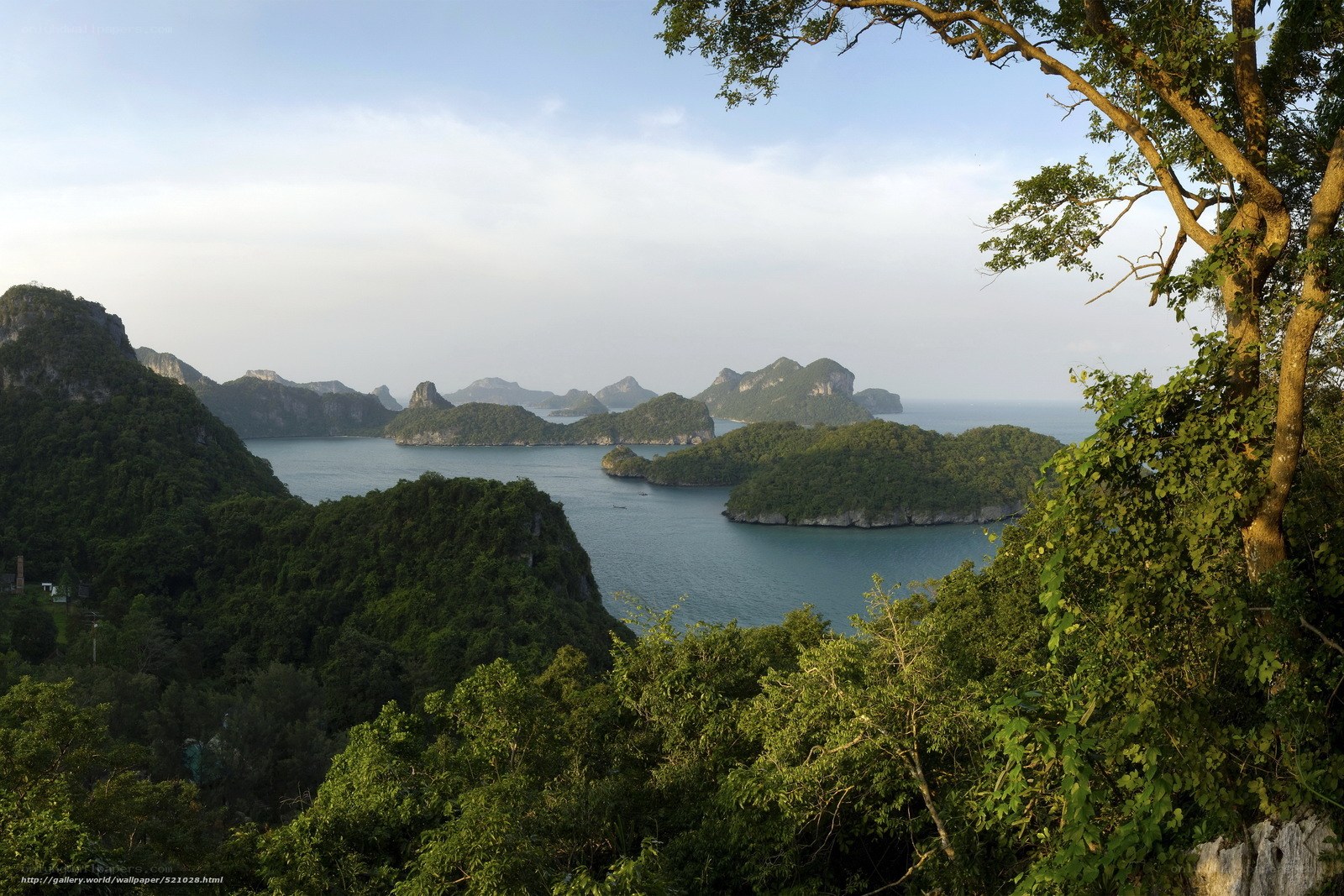 Island archipelago view