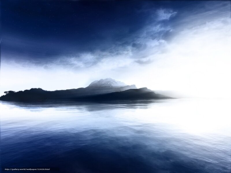 Island at dawn